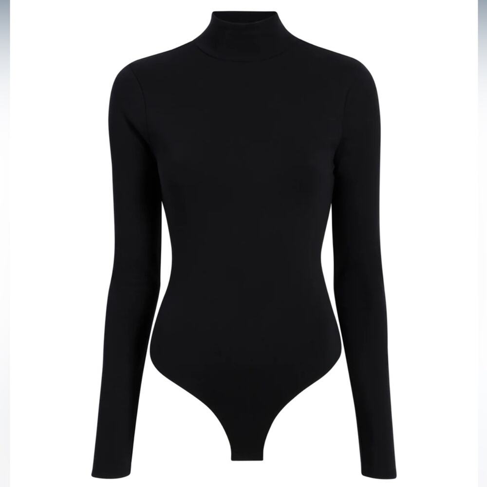 Hill House The Luna Bodysuit Black Cotton Jersey sz XXL